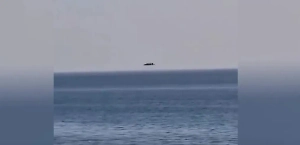 Парящие над морем корабли в Сочи попали на камеру