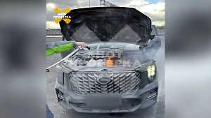 Житель Москвы чуть не сгорел в китайском кроссовере