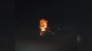 Момент уничтожения дрона над Подольском попал на видео