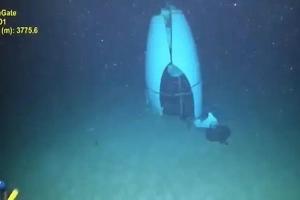 Появились первые фото обломков затонувшего батискафа Titan