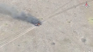 Российский FPV-дрон уничтожил БМП Bradley ВСУ в Харьковской области