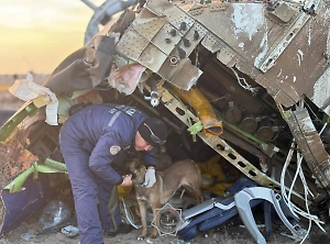 Упавший в Казахстане самолёт дважды заходил на посадку в Актау