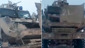 Появилось видео уничтоженного российскими FPV-дронами украинского бронеавтомобиля MaxxPro