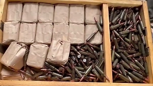 Военкор Коц показал найденный в Авдеевке схрон с польскими патронами