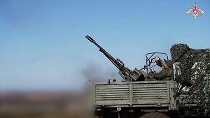 «Слышим жужжание — сразу готовы»: Зенитчики в зоне СВО оберегают российских танкистов