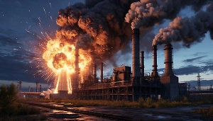 В Сети появилась спутниковая схема удара по заводу «Антонов» в Киеве