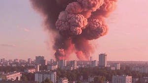 Столб дыма над городом: На Сумщине прогремели два мощных взрыва