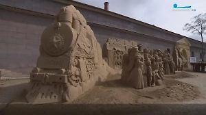 Фестиваль песчаных фигур в Петропавловской крепости посвятили 80-летию Победы