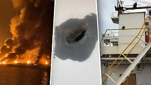 «Хотим домой»: Атакованные в Йемене российские моряки вышли на связь и показали изрешечённый корабль