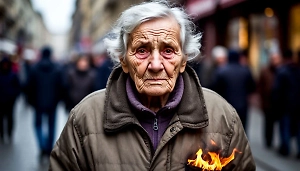 В Перми пенсионерка загорелась на глазах у прохожих