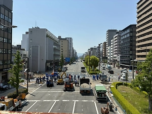 Японский Киото затопило из-за аварии на старом водопроводе