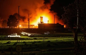 Падение украинского беспилотника стало причиной пожара на складе в Муроме