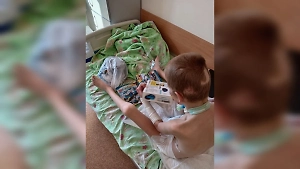 Опубликовано первое фото мальчика из Сочи, которому хаски выгрызли лицо