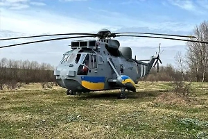 Украинские лётчики разбили подаренный Британией вертолёт Sea King при взлёте