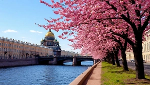 Жителям и гостям Петербурга рассказали, где наблюдать за цветением сакуры 