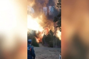 В Забайкалье страшный лесной пожар подобрался к женскому монастырю и дому ребёнка