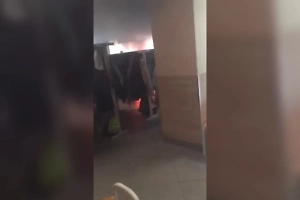 Пожар вспыхнул в раздевалке подмосковной гимназии