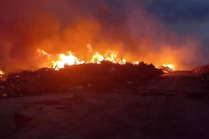 В Пензенской области загорелся мусор, площадь пожара —  тысяча квадратных метров