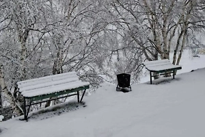 Снег засыпал весь Ханты-Мансийск и центральные районы Камчатки