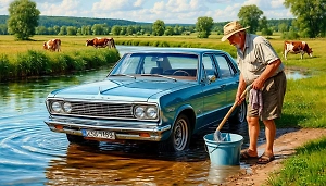 Дачников предупредили о штрафах за мытьё машины в неположенном месте