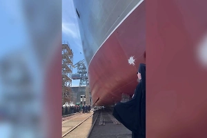 В Калининграде спустили на воду большой десантный корабль «Владимир Андреев»
