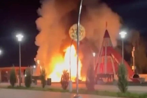 Неизвестный дрон поджёг детскую площадку в Борисоглебске