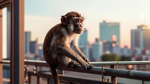 Украинец расстрелял из пневматики 12 обезьян возле священного маршрута в Индии