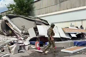 Появилось видео с разрушенной заправкой в Белгороде после смертельной атаки БПЛА
