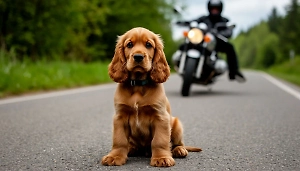 Показал средний палец и скрылся: Малолетний байкер переехал щенка-кокера Персика под Воронежем