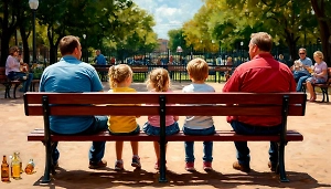 В России хотят увеличить штрафы для любителей попить пивка на детской площадке