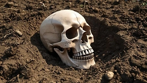 В центральном парке Белгорода рабочие нашли человеческий череп