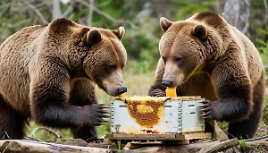 Винни Пухи сбежали из вольера и съели недельный запас мёда