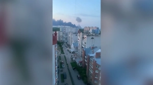 Мощный утренний взрыв потряс украинский Тернополь и попал в объектив камеры