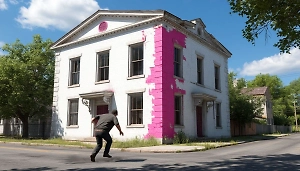 Пропалестинские активисты облили краской фасад здания Минобороны Финляндии