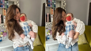 «Трепетный опыт»: Анна Заворотнюк объяснила, зачем публикует фото сына со смайликом на лице