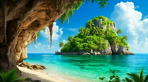 Остров, в пещере которого 30 лет жил отшельник, выставили на продажу