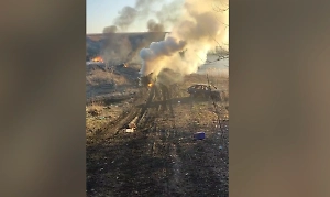 Эксклюзив с передовой: Боец ВС РФ успел выскочить из загоревшейся «Буханки» после атаки ВСУ