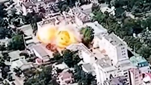 Сальдо показал видео двойного удара по штабу ВСУ в Херсоне, который замалчивают на Украине