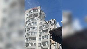 Опубликовано видео с места мощного взрыва в многоэтажке в Саратове