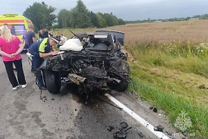 Два человека погибли и трое пострадали в лобовом ДТП под Калининградом