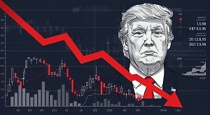 Российский фондовый рынок ушёл в минус после заявления Трампа об Украине