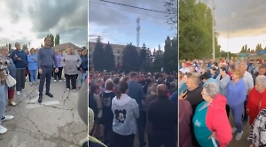 «Они забрали нашего ребёнка»: Всё село вышло на сход против табора после трагедии на дороге