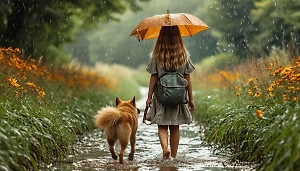 Обязательно берём дождевик: Ветврач объяснил, как правильно гулять с собаками при осадках