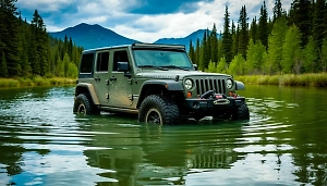 Приморец нечаянно утопил свой внедорожник в яхт-клубе и остался «довольным»