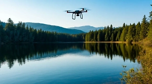 Украинский дрон самоутопился в озере в Брянске и попал на видео