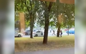 Опубликовано видео нападения на полицейских в Нальчике