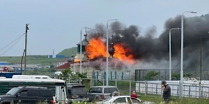 В пожаре на острове Шикотан сгорел храм Даниила Московского