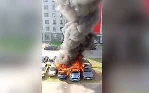  Москвичка попала в больницу от вида «огненной смерти» своей иномарки за 7 млн