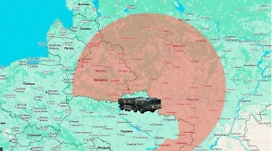 Москва и почти вся Белоруссия: Появилась карта с «зоной поражения‎» ракетами «Сапсан»