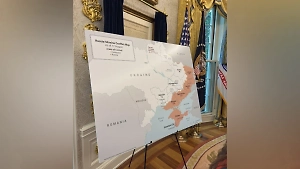 В Овальном кабинете выставили карту Украины с освобождёнными ВС России регионами